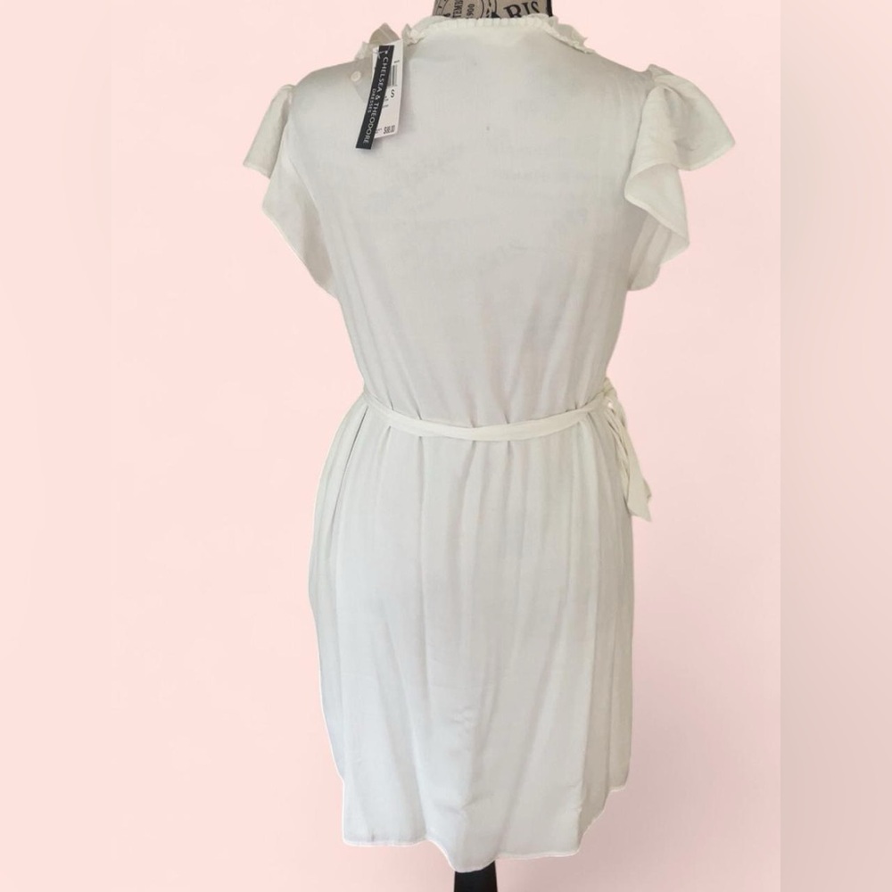 Chelsea & Theodore Cream Ruffled Blouse - Picture 3 of 5